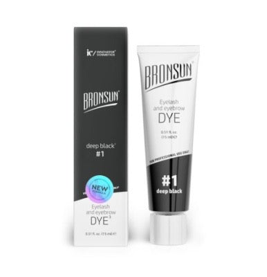 Gel color for eyebrows and eyelashes BRONSUN NEW shade #1 (black)