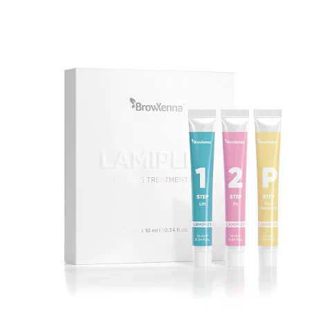 눈썹과 속눈썹 라미네이션용 브로우 제나 세트 LAMIPLEX, 10ml.