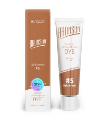 Gel color for eyebrows and eyelashes BRONSUN NEW shade #5 (light brown)