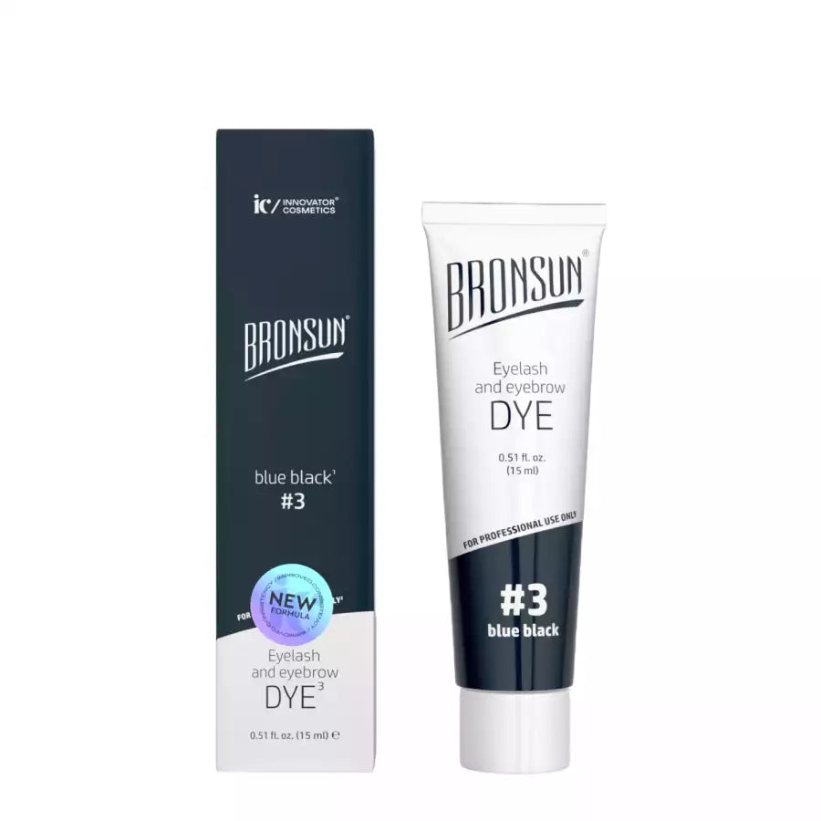 Gel-paint for eyebrows and eyelashes BRONSUN shade #3 (blue-black)