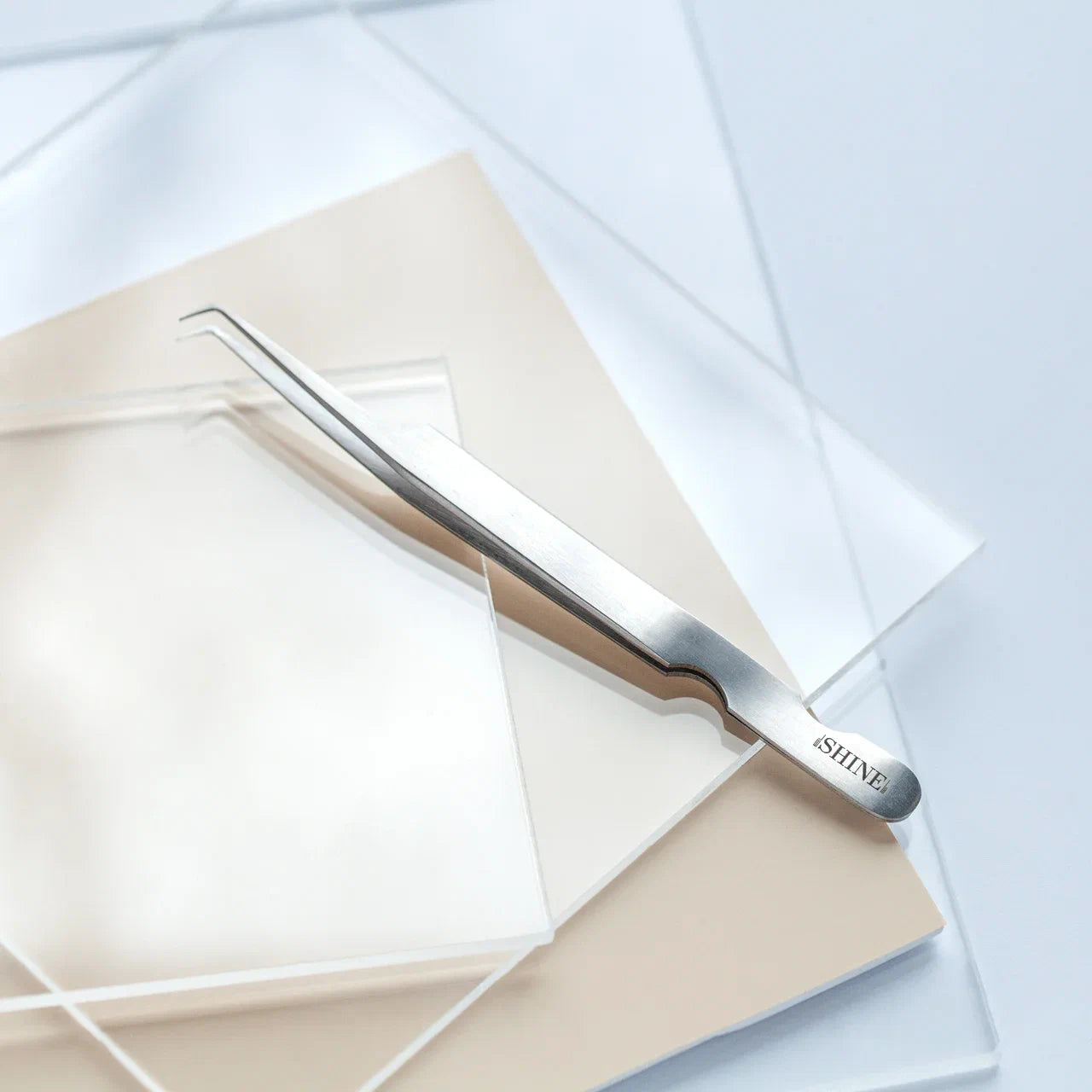 elSHINE “Elegant” L-shaped tweezers