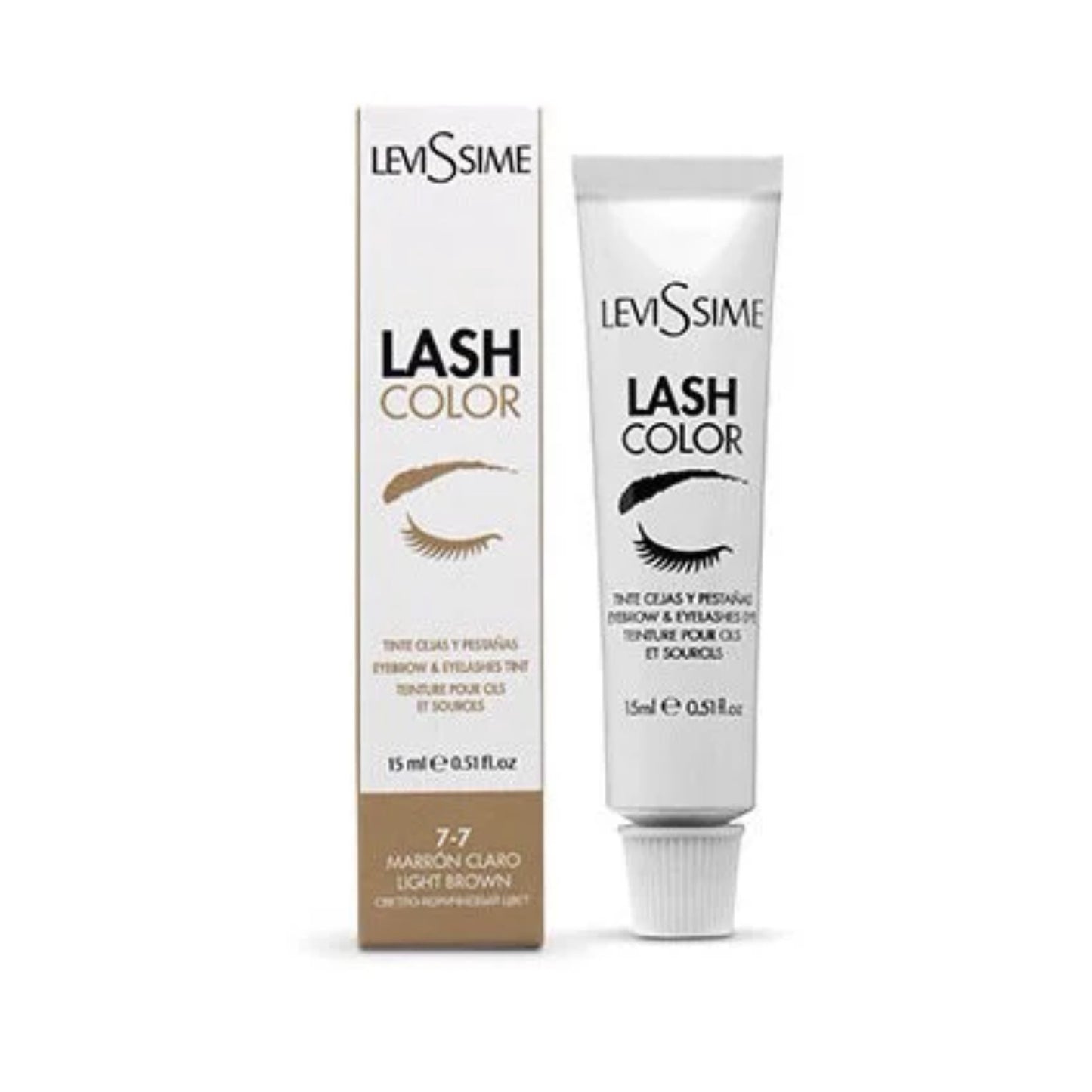 Eyebrow and eyelash dye LeviSsime shade 7-7 (light brown)