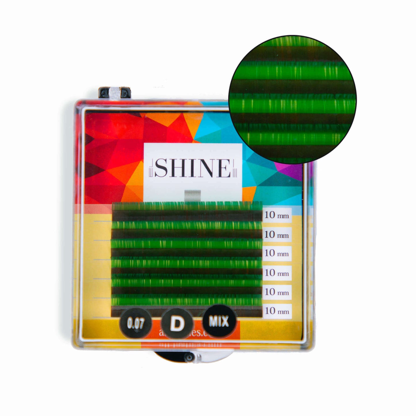 Mini palette Shine (green), mix, 8-13mm.