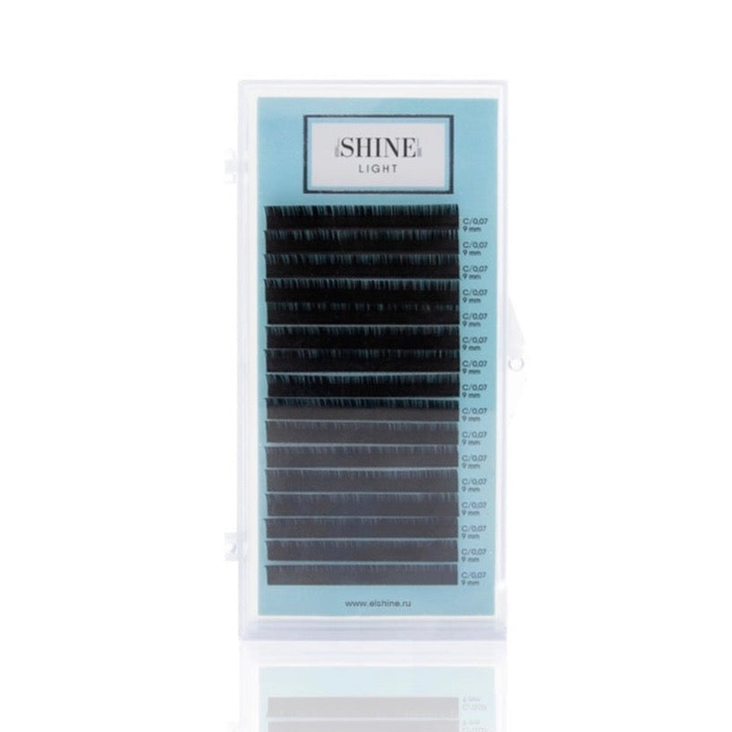 Eyelashes black elSHINE Light, 16 tapes
